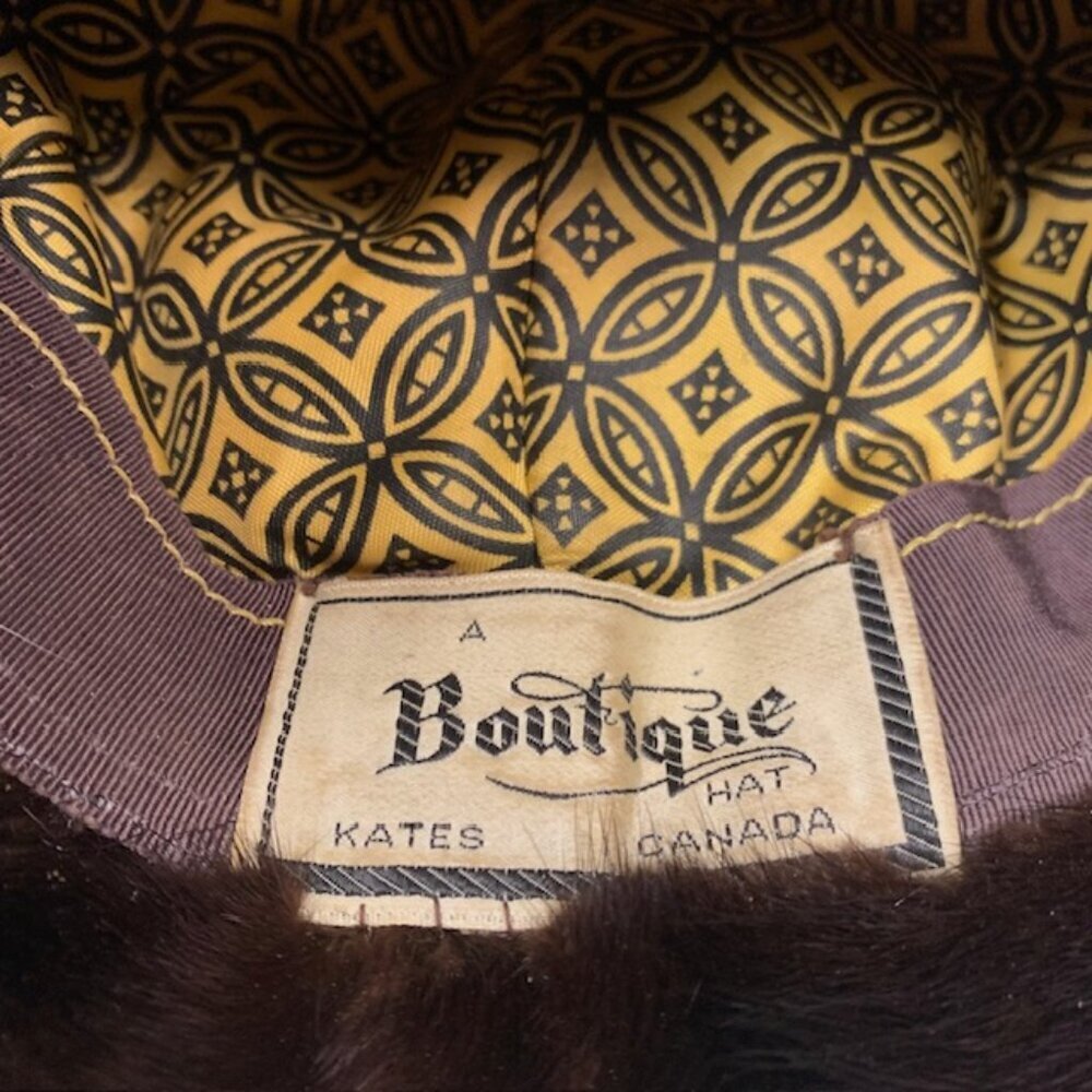 Vintage Beatrice Hat – Kates Canada Brown Mink Fur Winter Hat | Luxury Vintage - Picture 6 of 7